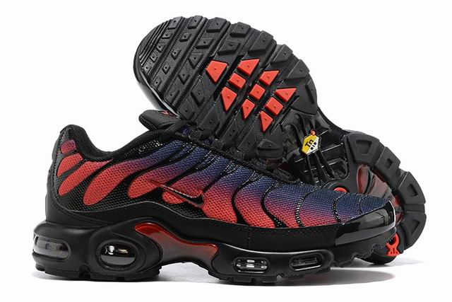 Cheap Nike Air Max Plus Black Red Blue Men's Shoes-81 - Click Image to Close